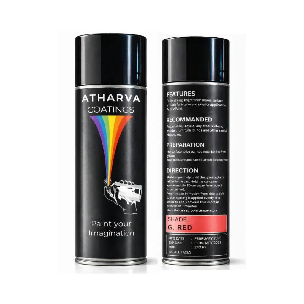 Atharva Spray Paint – Gloss Red (400ml)
